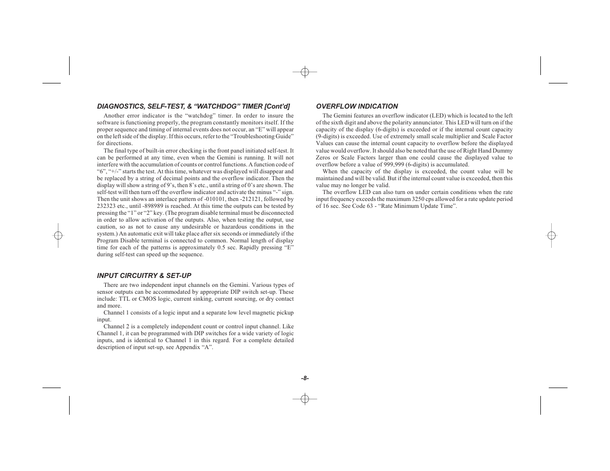 Red Lion GEMINI 42 User Manual | Page 10 / 74