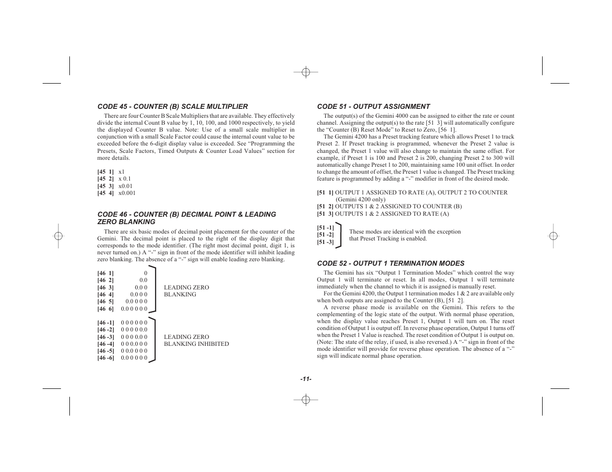 Red Lion GEMINI 42 User Manual | Page 13 / 74
