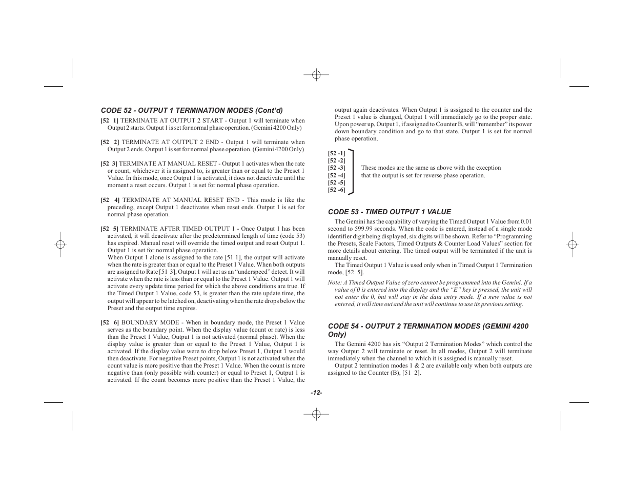 Red Lion GEMINI 42 User Manual | Page 14 / 74