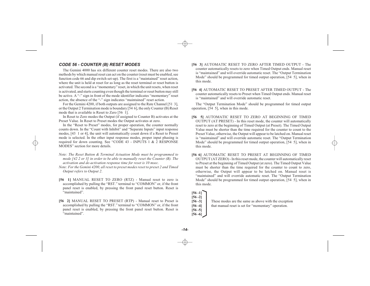 Red Lion GEMINI 42 User Manual | Page 16 / 74