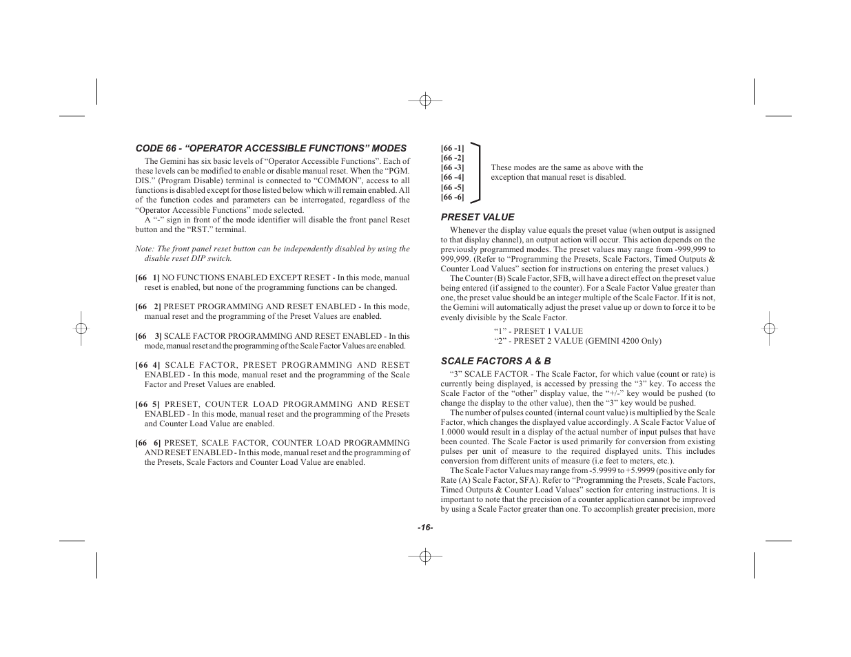Red Lion GEMINI 42 User Manual | Page 18 / 74