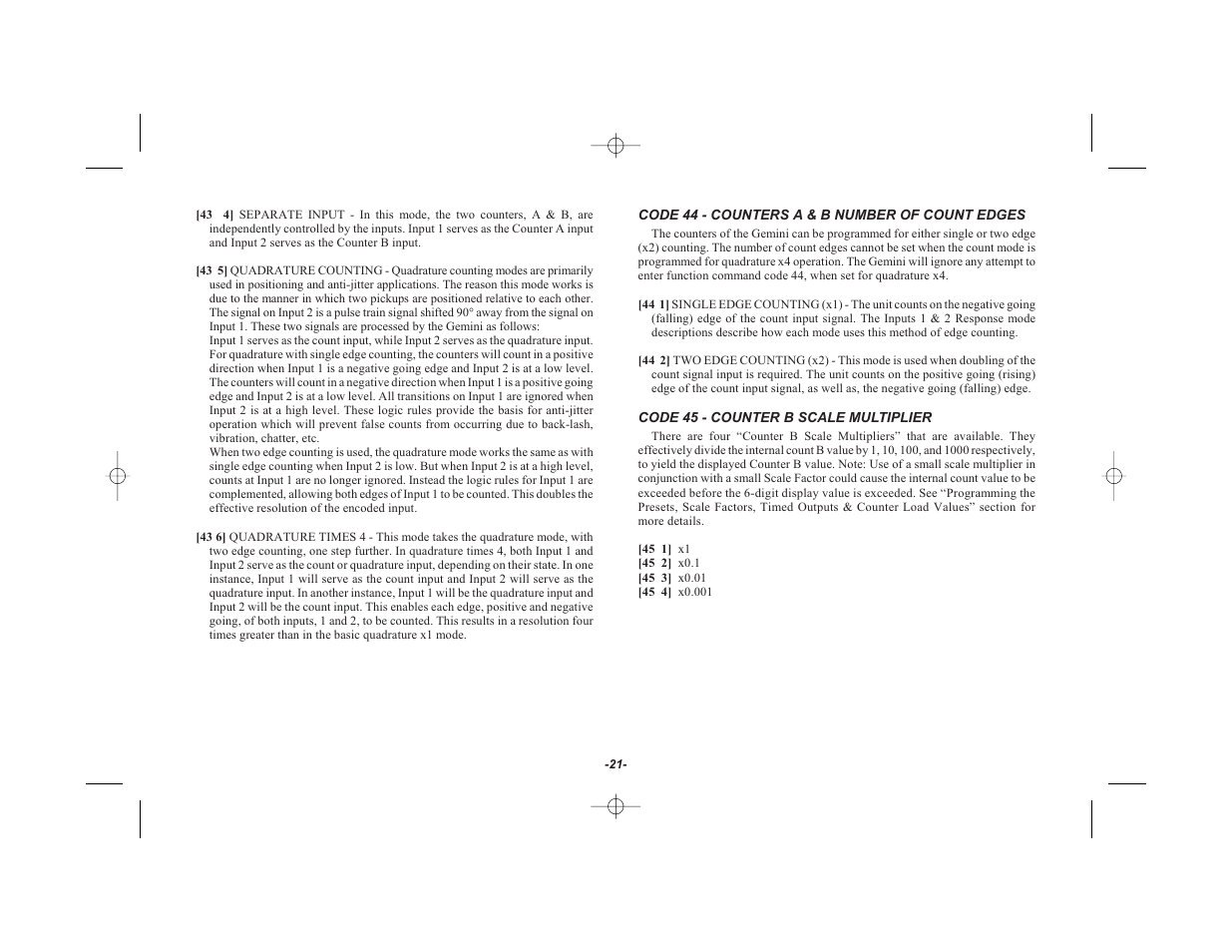 Red Lion GEMINI 42 User Manual | Page 23 / 74