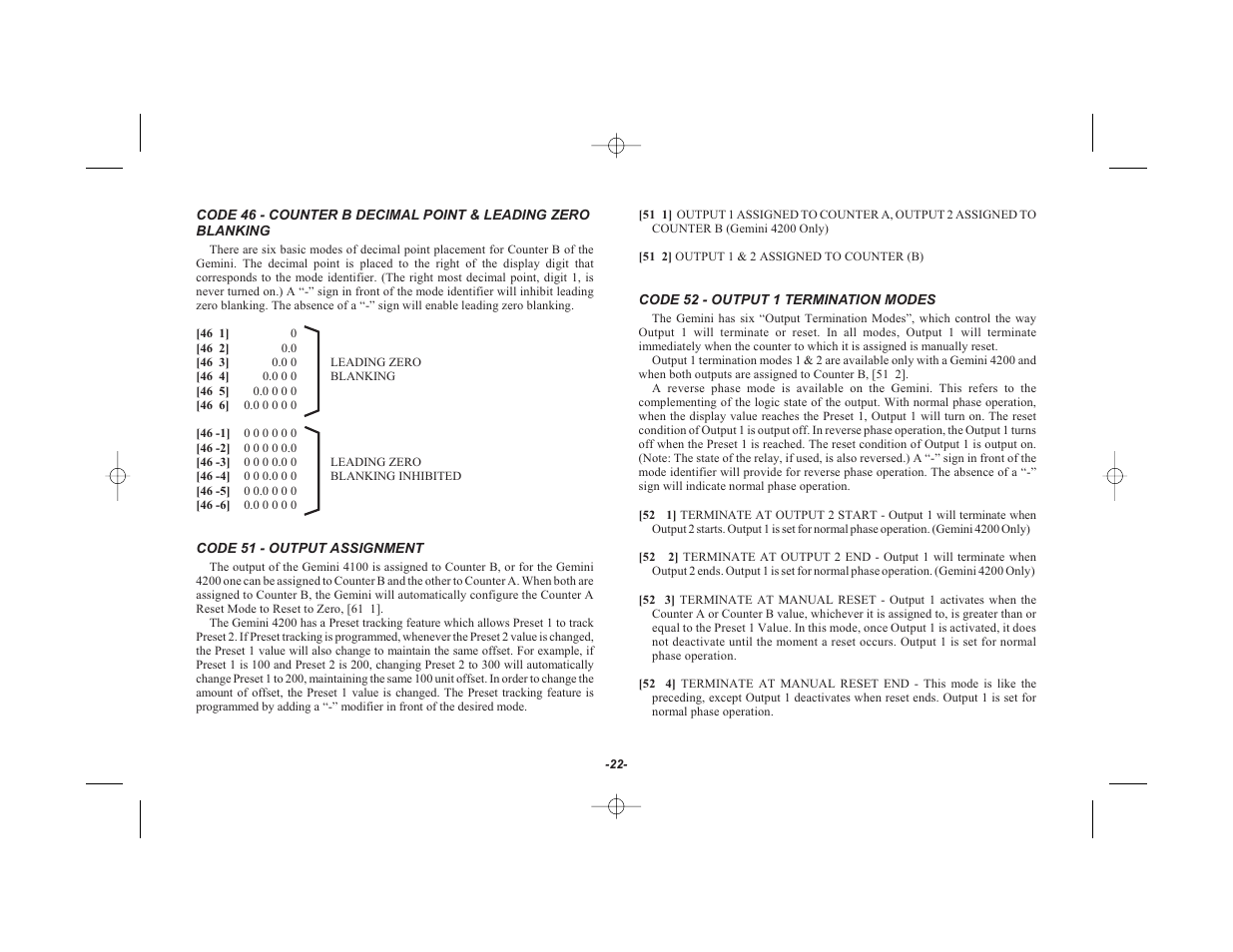 Red Lion GEMINI 42 User Manual | Page 24 / 74
