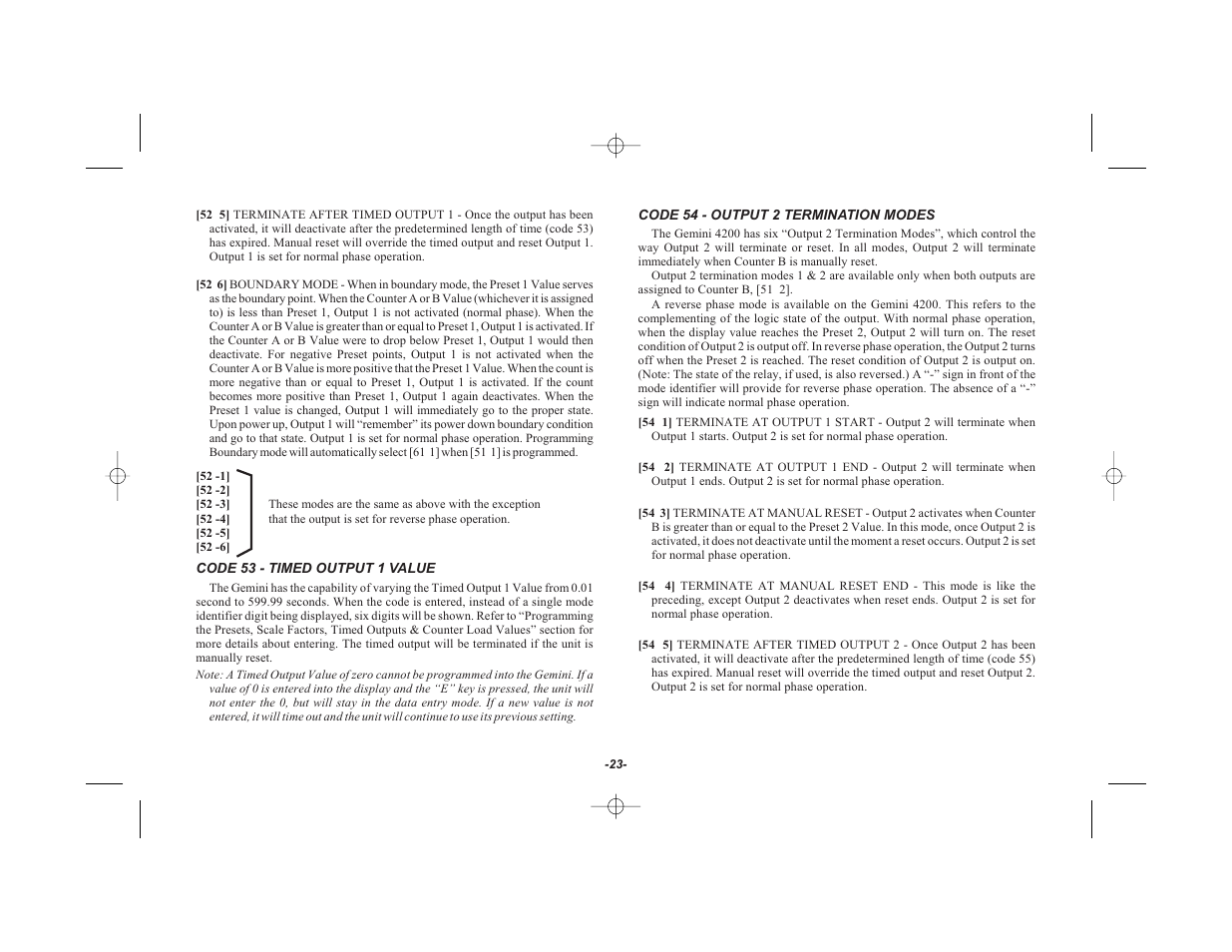 Red Lion GEMINI 42 User Manual | Page 25 / 74