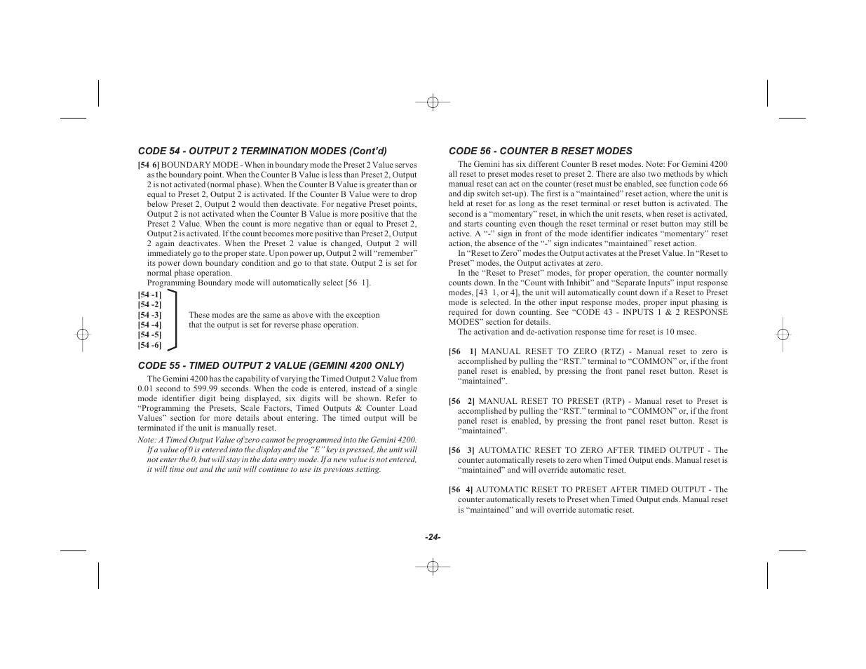 Red Lion GEMINI 42 User Manual | Page 26 / 74