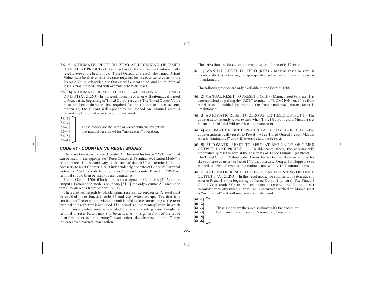Red Lion GEMINI 42 User Manual | Page 27 / 74