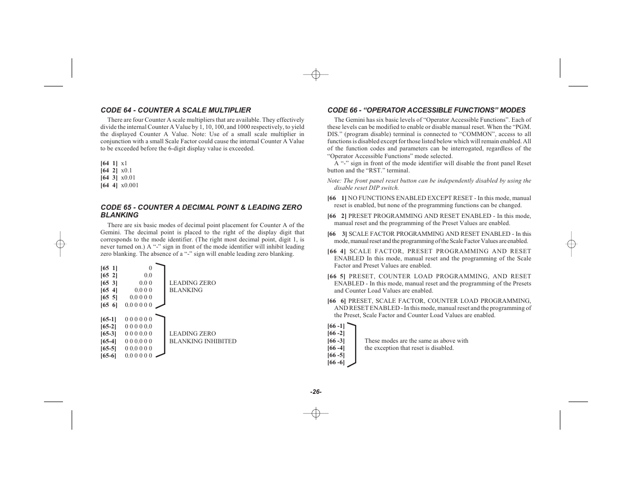 Red Lion GEMINI 42 User Manual | Page 28 / 74