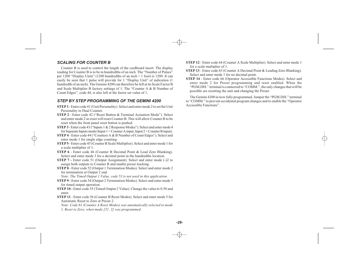 Red Lion GEMINI 42 User Manual | Page 31 / 74