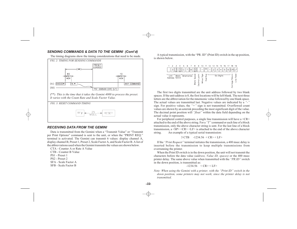 Red Lion GEMINI 42 User Manual | Page 34 / 74