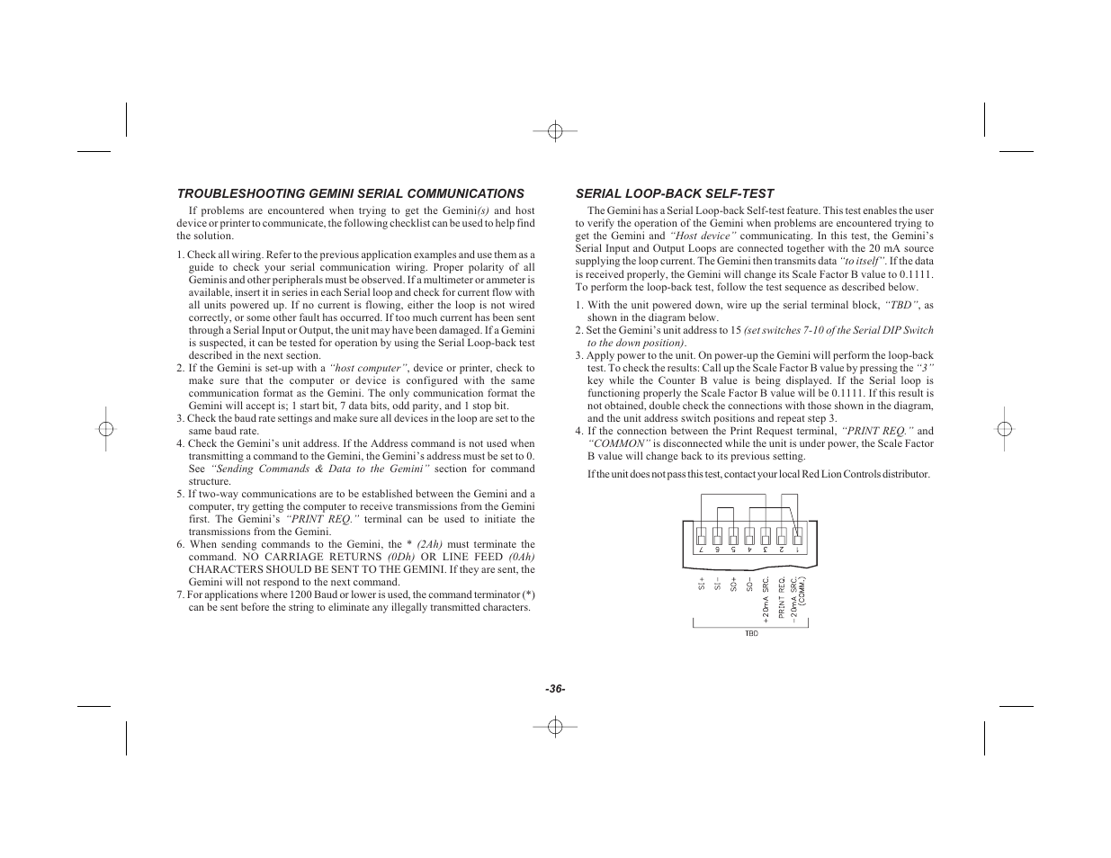 Red Lion GEMINI 42 User Manual | Page 38 / 74