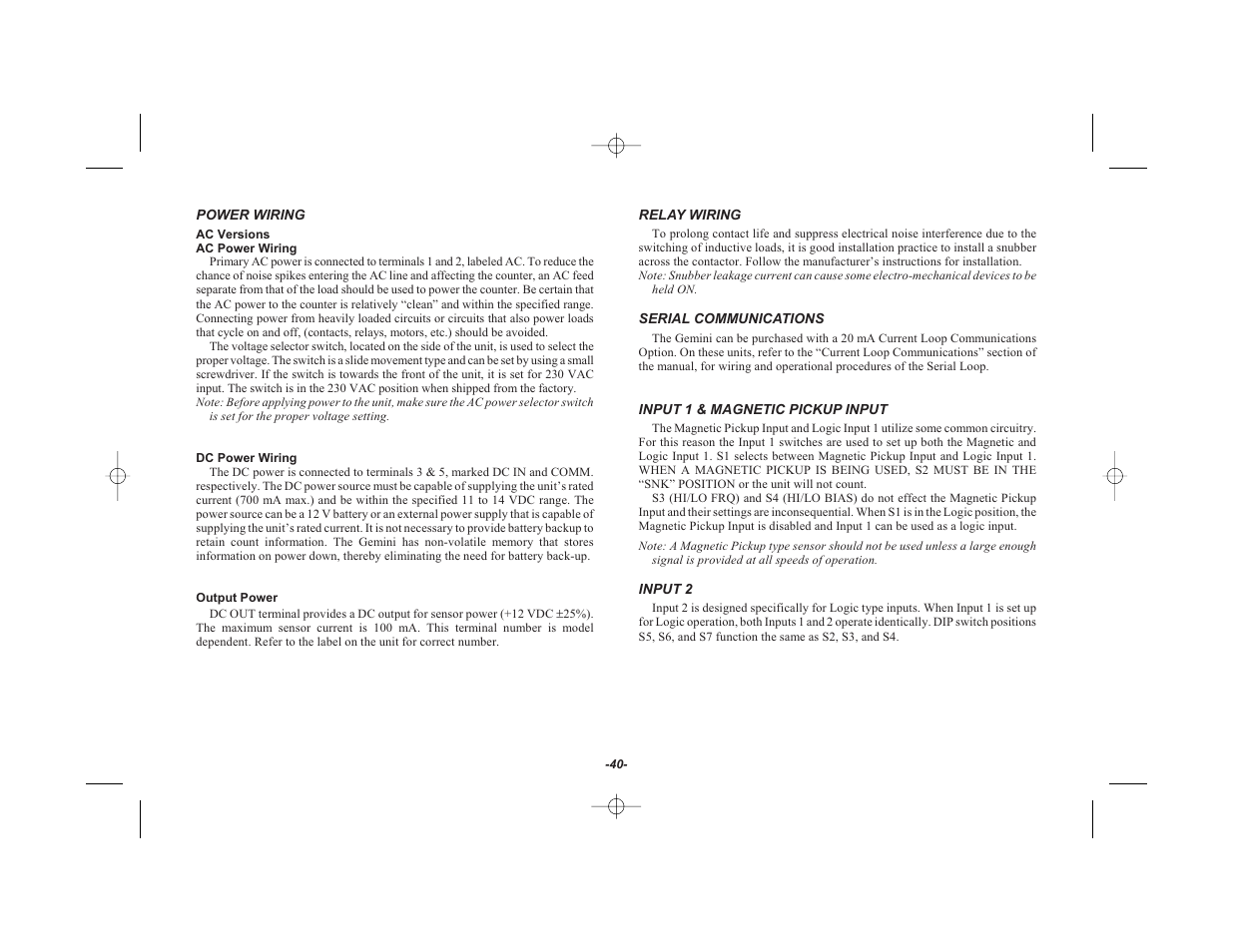 Red Lion GEMINI 42 User Manual | Page 42 / 74
