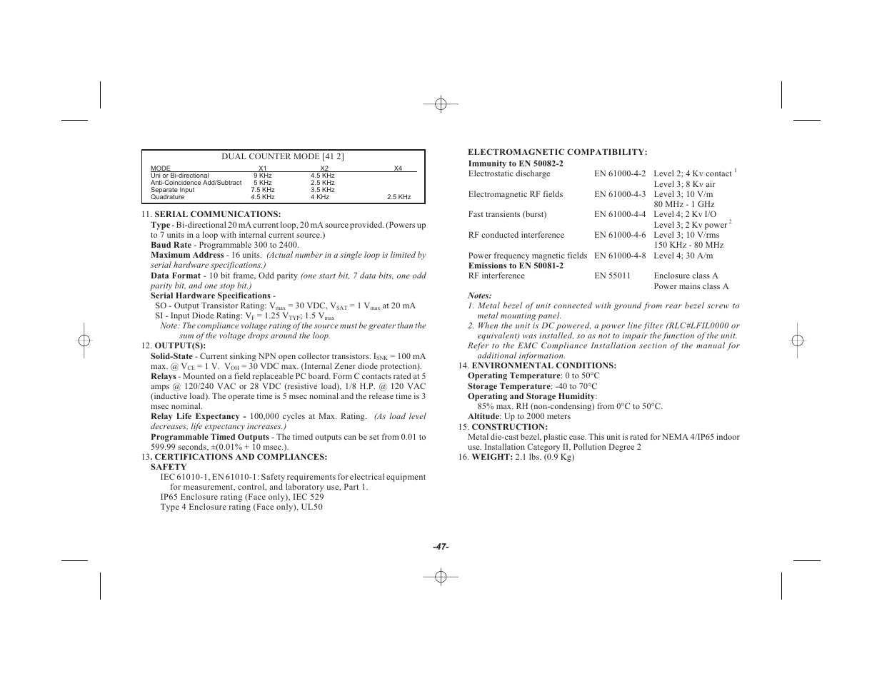 Red Lion GEMINI 42 User Manual | Page 49 / 74