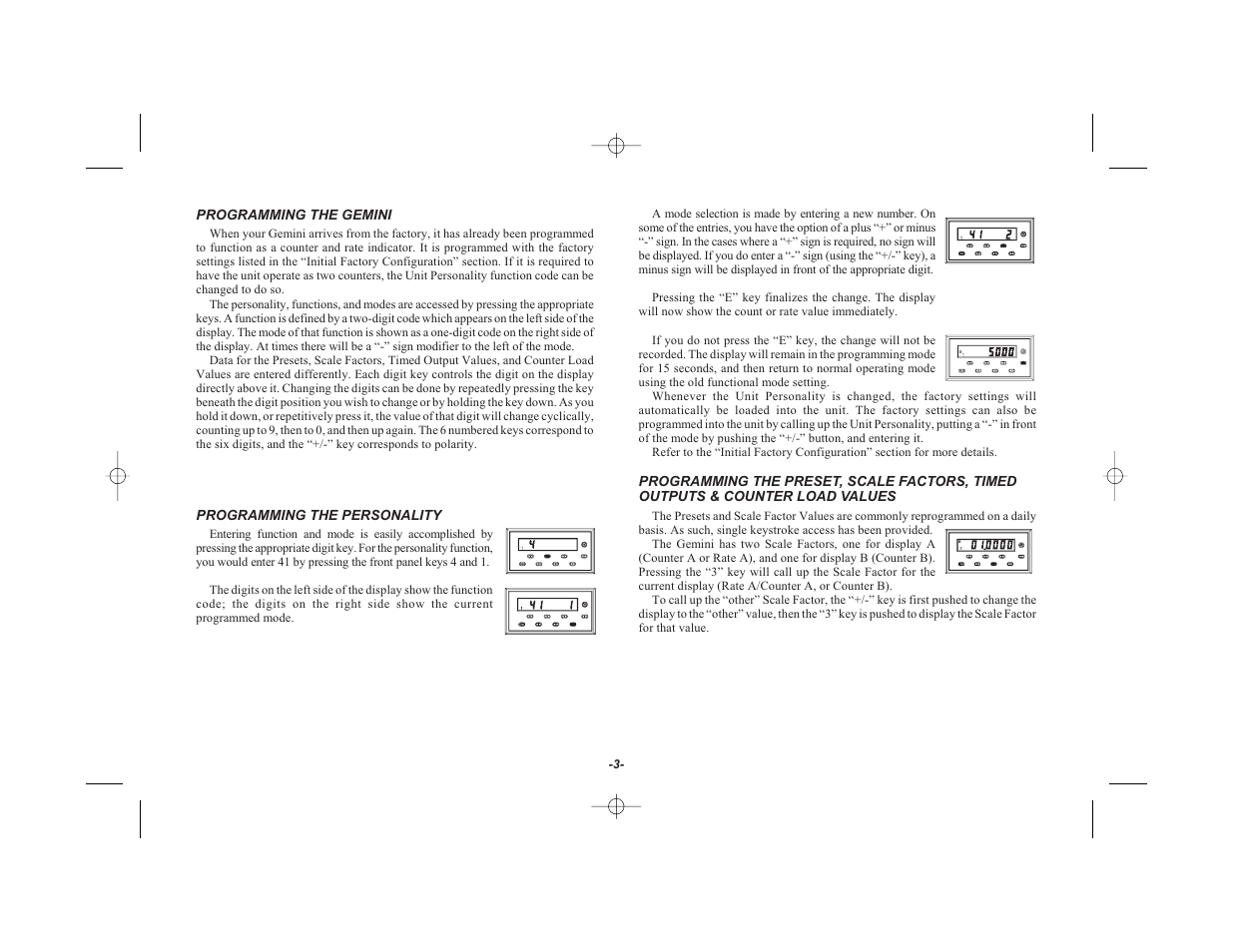 Red Lion GEMINI 42 User Manual | Page 5 / 74