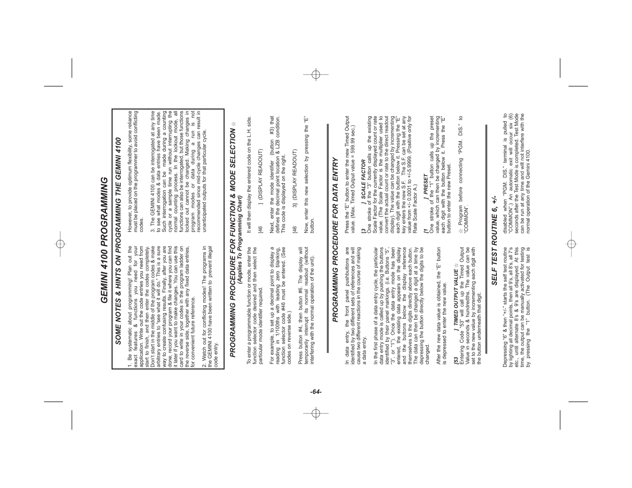 Red Lion GEMINI 42 User Manual | Page 66 / 74