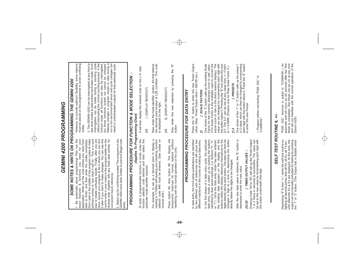 Red Lion GEMINI 42 User Manual | Page 71 / 74