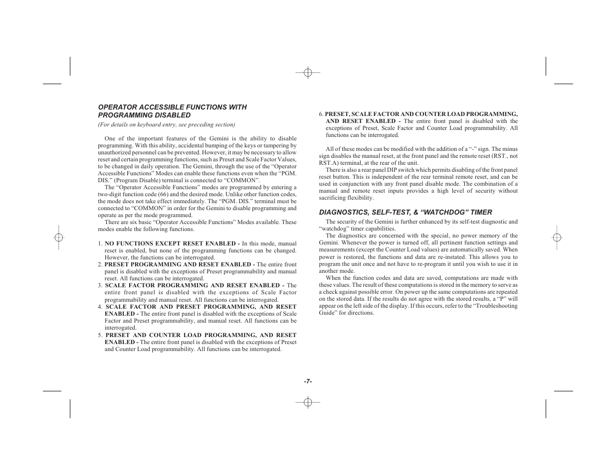 Red Lion GEMINI 42 User Manual | Page 9 / 74