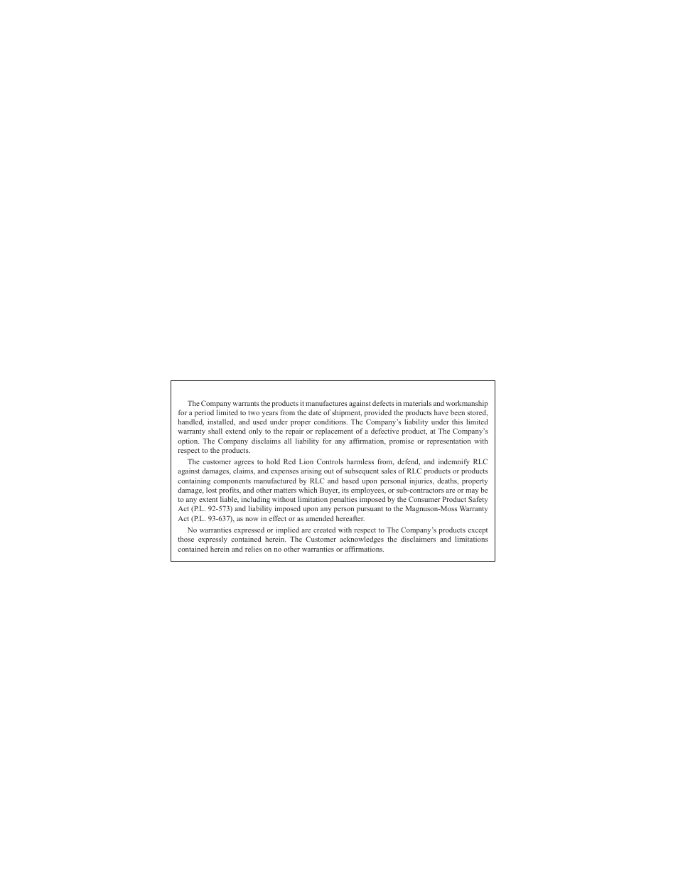 Limited warranty | Red Lion PAXDR User Manual | Page 32 / 32