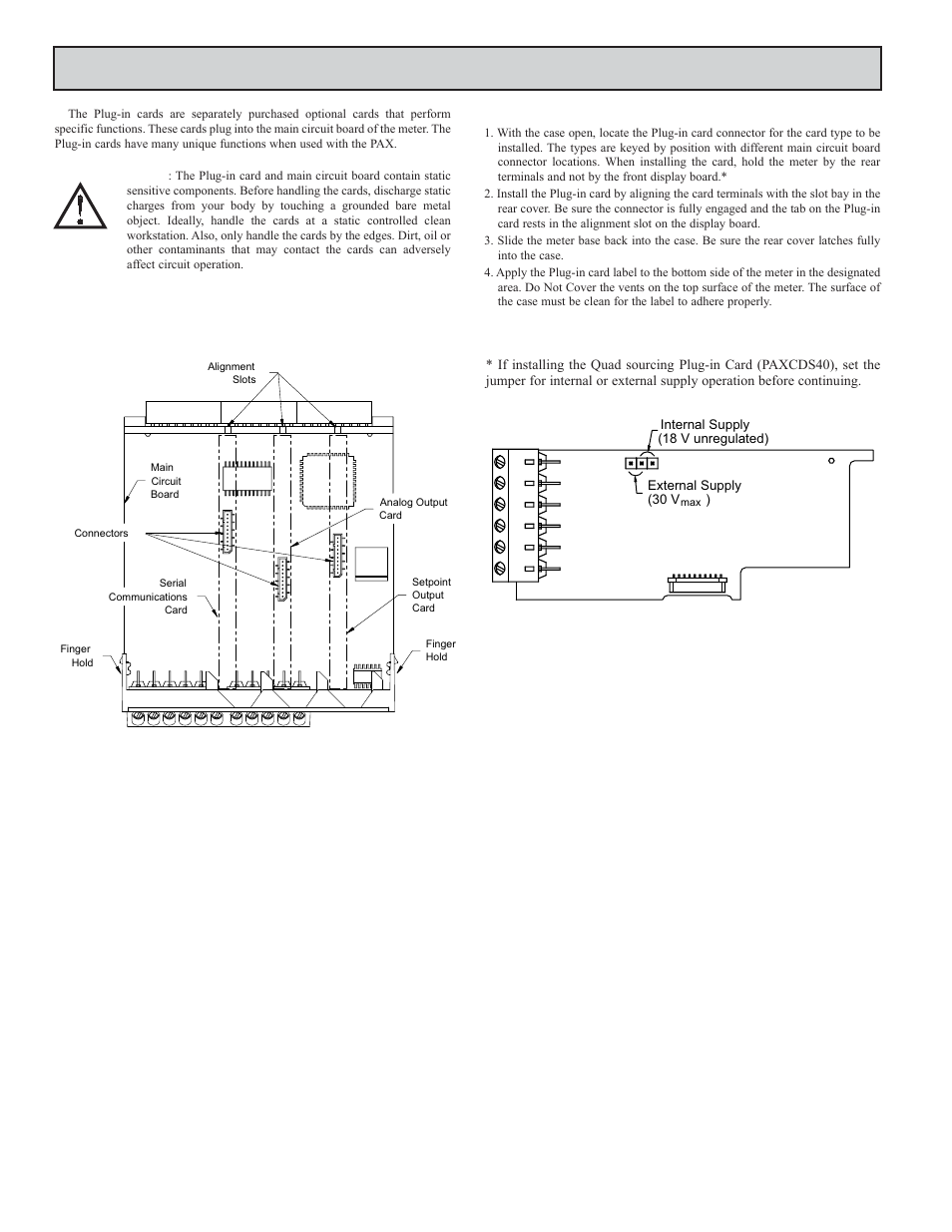Nstalling, Ards | Red Lion PAXDR User Manual | Page 6 / 32