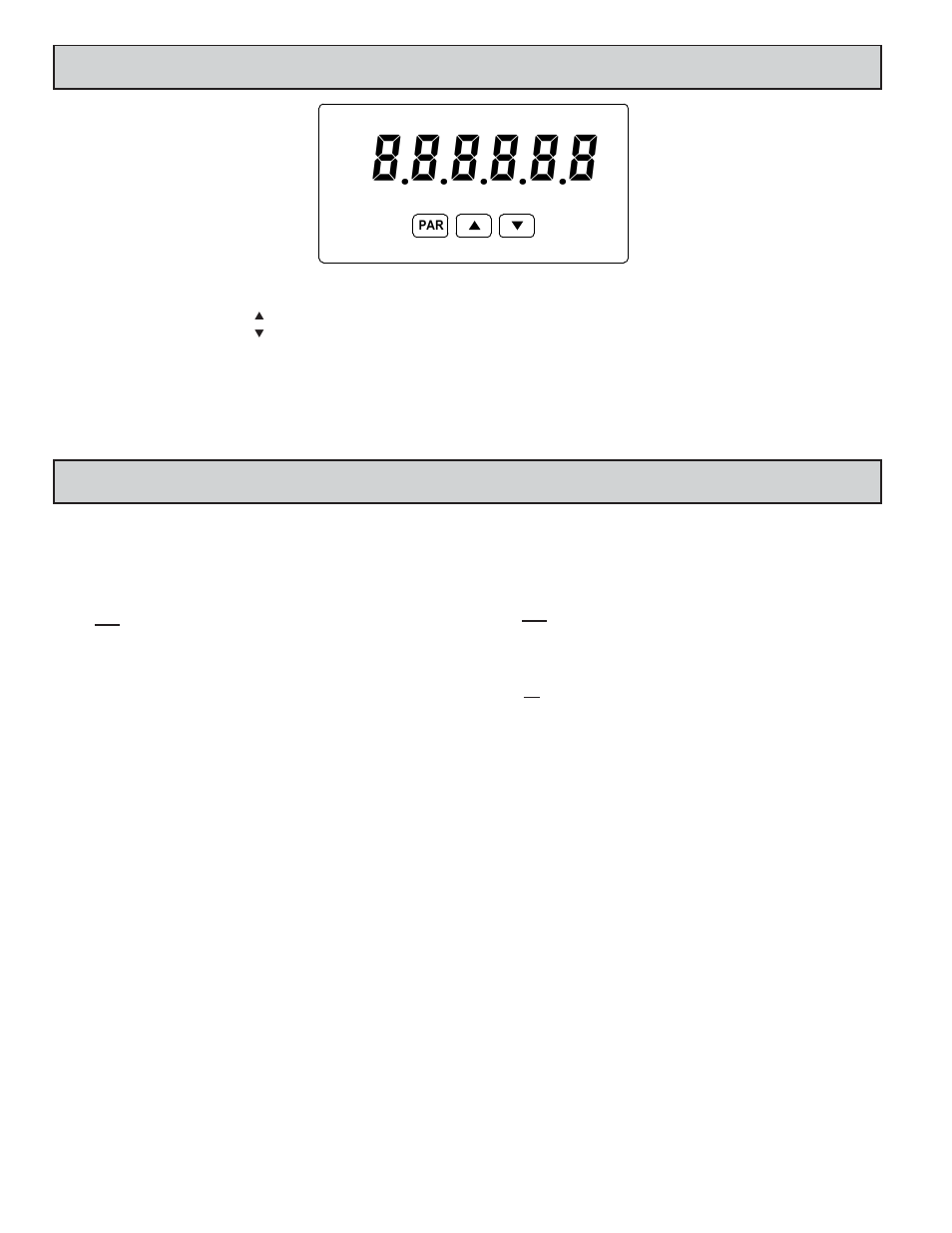Eviewing, Ront, Uttons | Isplay, Caling, Eter | Red Lion PAXLC8 User Manual | Page 6 / 8