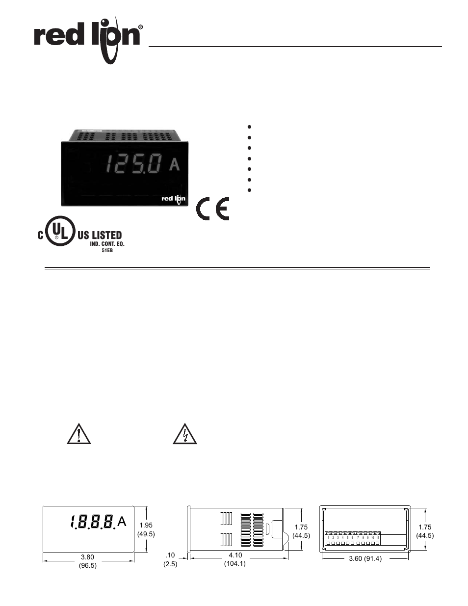 Red Lion PAXLIT User Manual | 8 pages