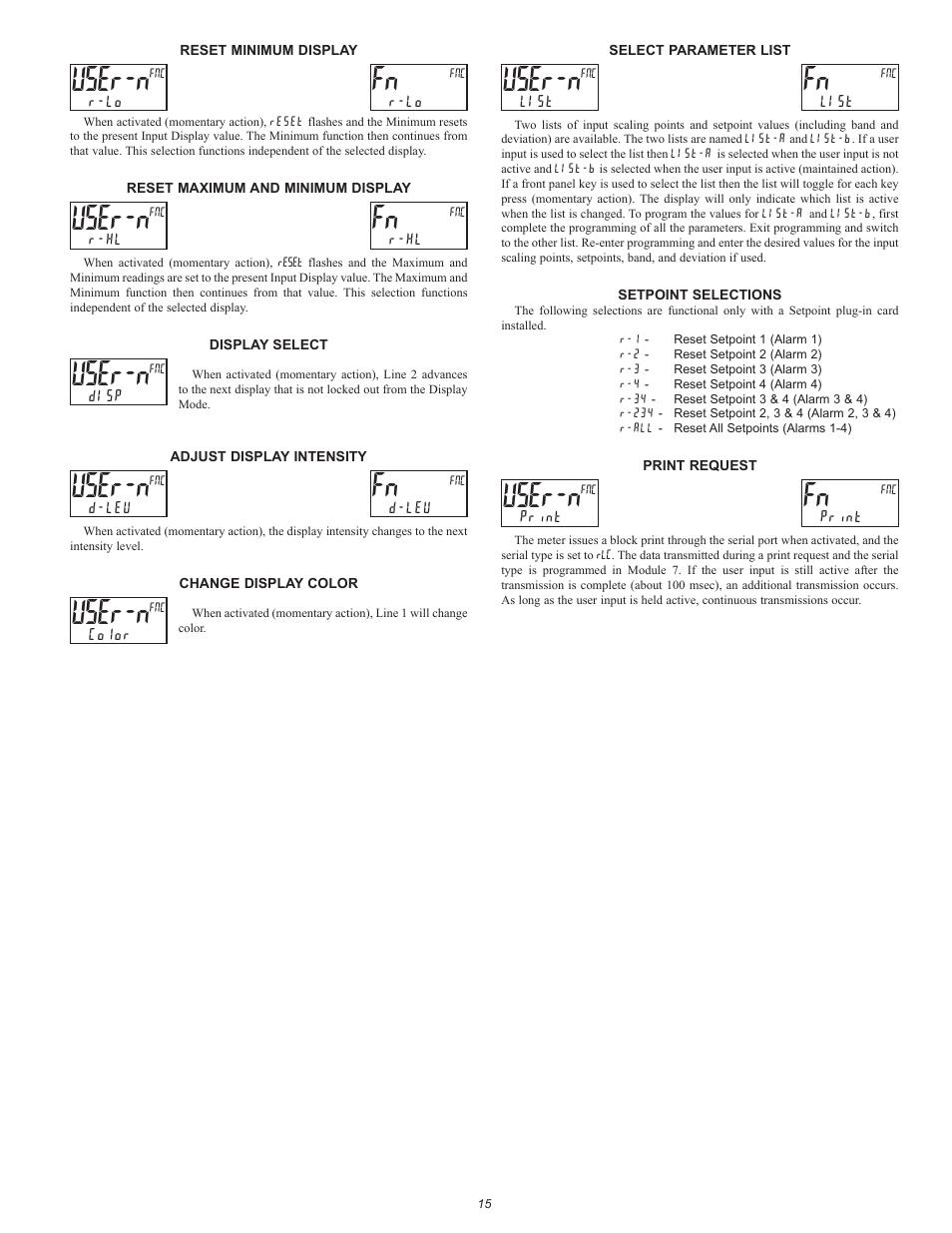 User-n | Red Lion PAX2A User Manual | Page 15 / 36