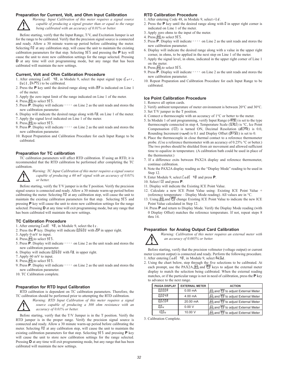 Red Lion PAX2A User Manual | Page 32 / 36