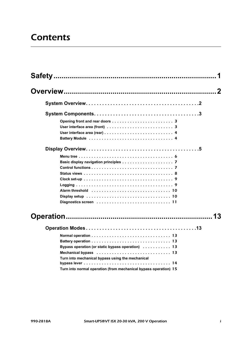 American Power Conversion Smart-UPS User Manual | Page 5 / 36
