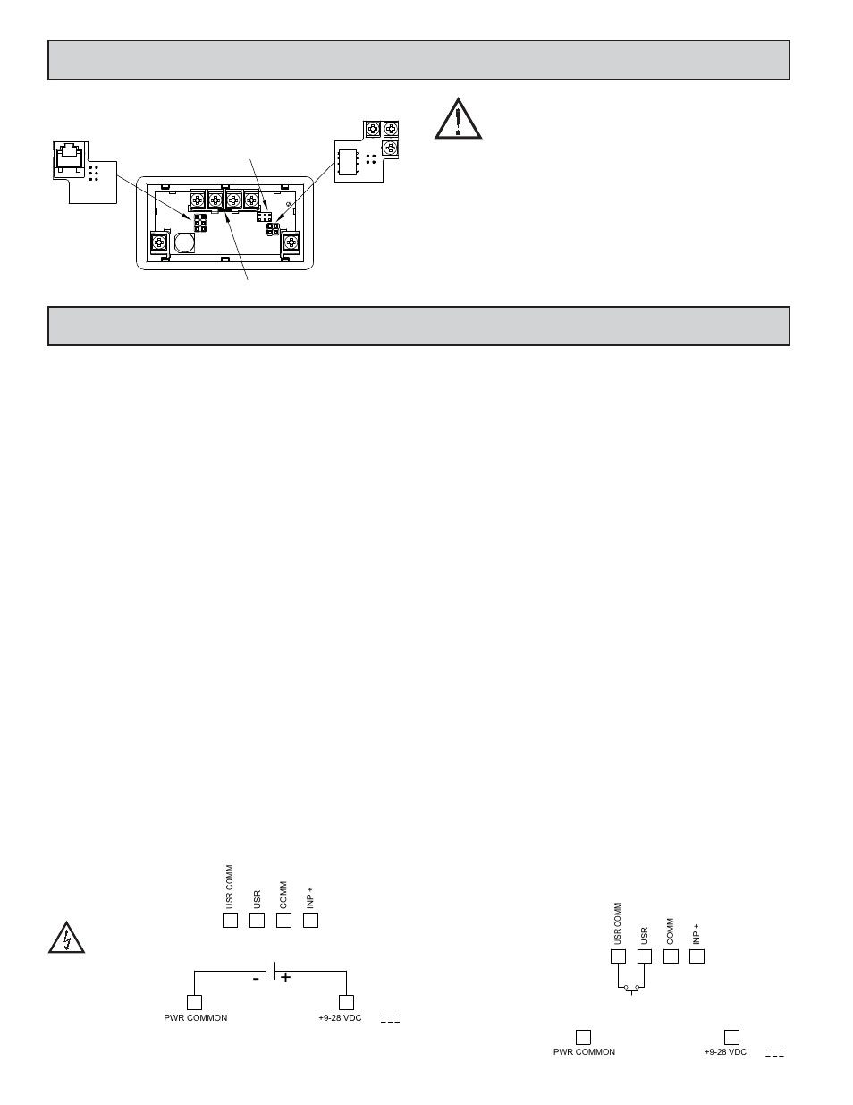 Iring, Eter, Nstalling | Ards, 1 power wiring, 2 user input wiring | Red Lion CUB5I User Manual | Page 4 / 12
