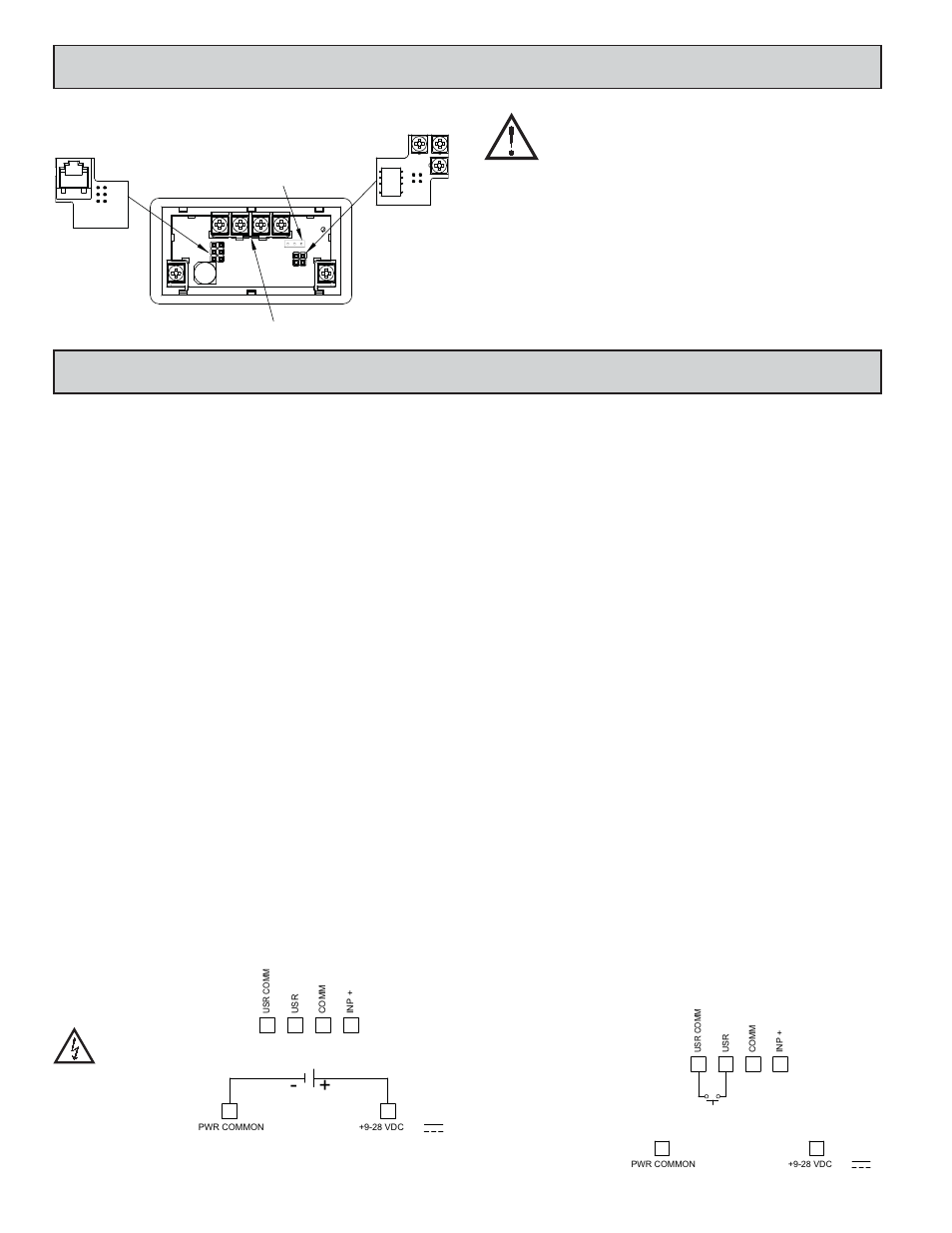 Iring, Eter, Nstalling | Ards, 1 power wiring, 2 user input wiring | Red Lion CUB5P User Manual | Page 4 / 12