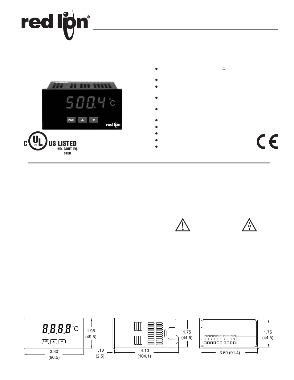 Red Lion PAXLRT User Manual | 8 pages