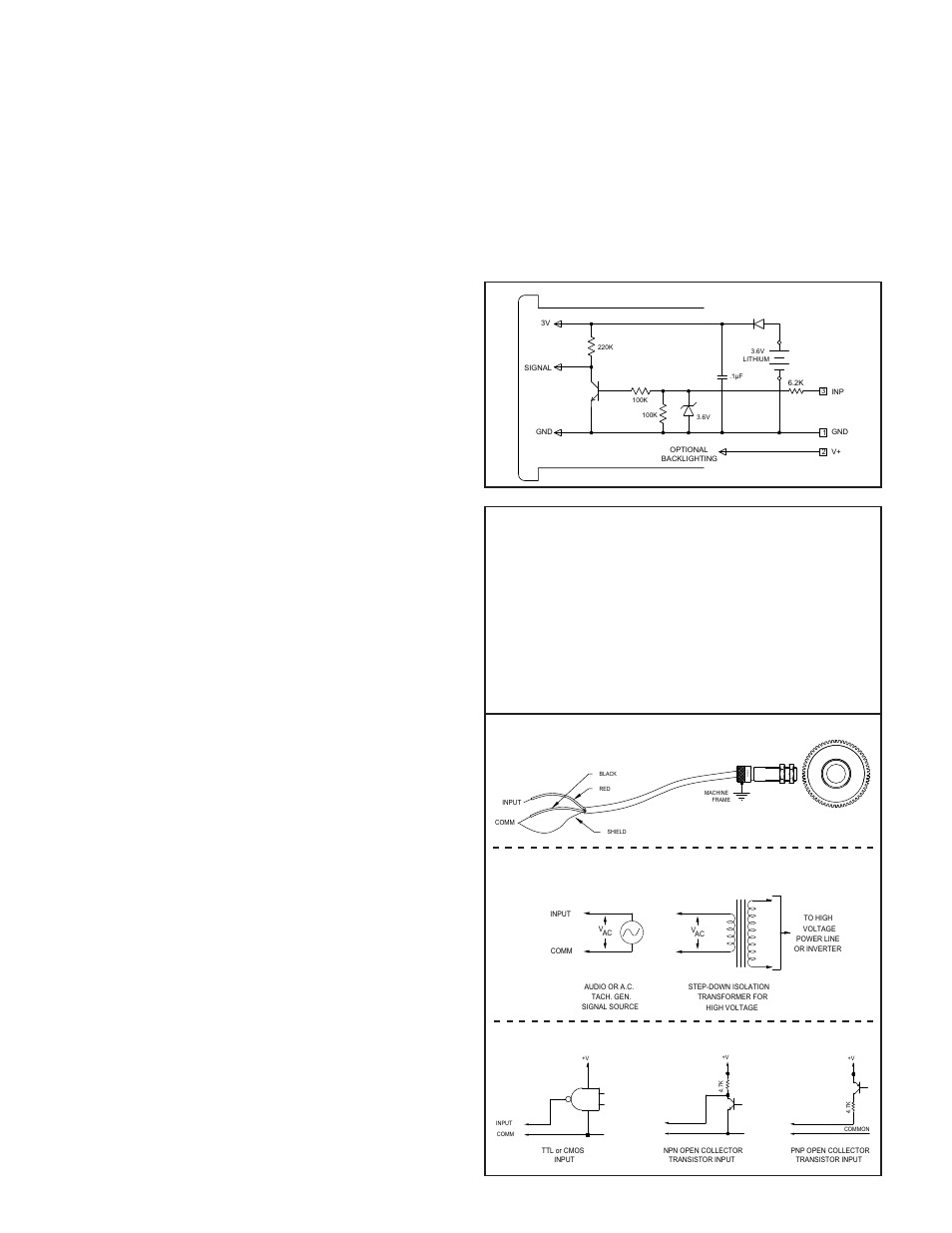 Specifications (cont'd), Emc installation guidelines, Wiring connections | Block diagram, Logic pulse inputs from other circuits & sensors, Mp62ta | Red Lion DT8 User Manual | Page 2 / 4