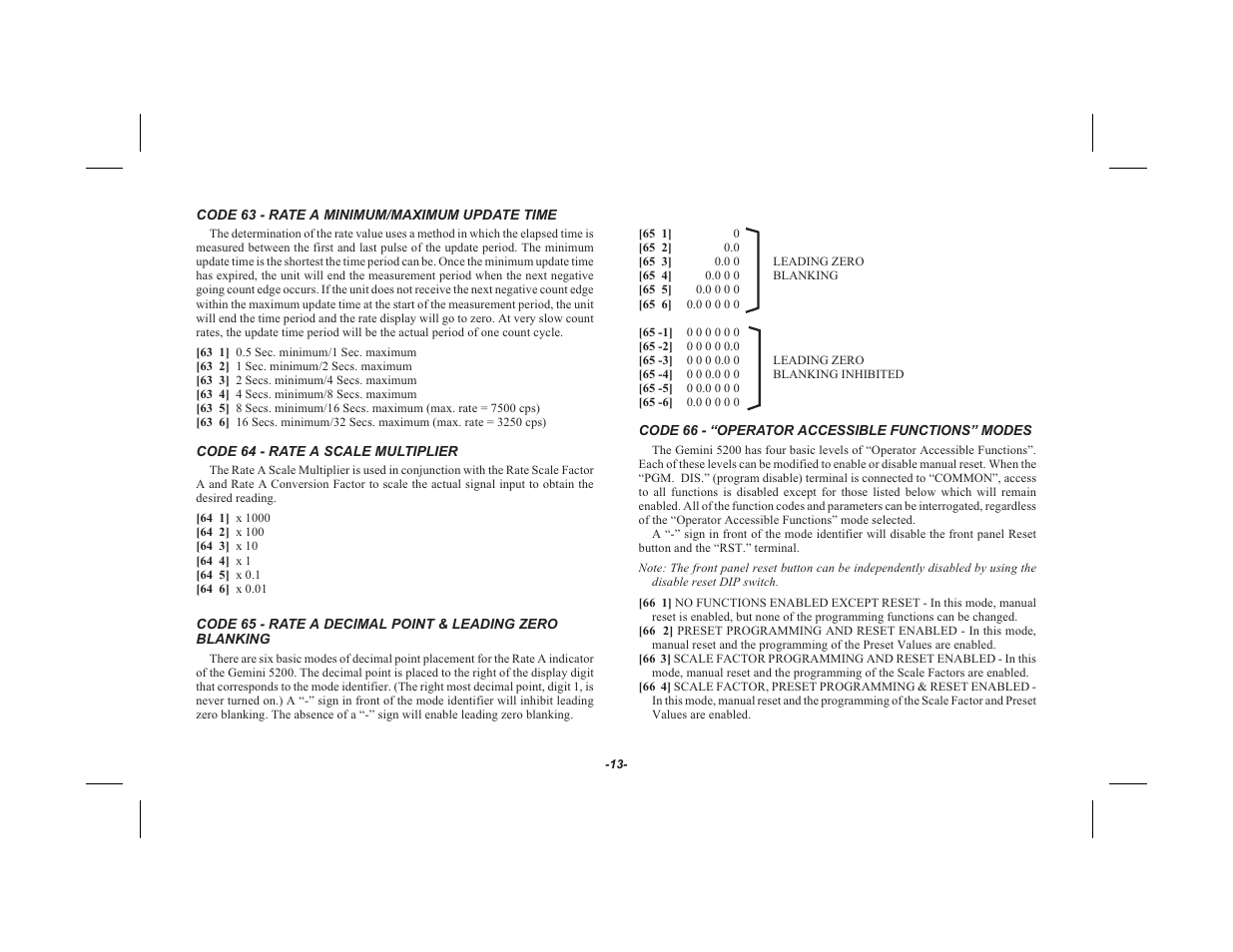 Red Lion GEMINI 52 User Manual | Page 15 / 64