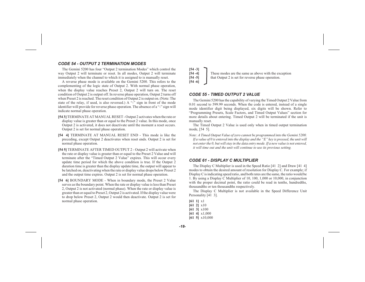 Red Lion GEMINI 52 User Manual | Page 20 / 64