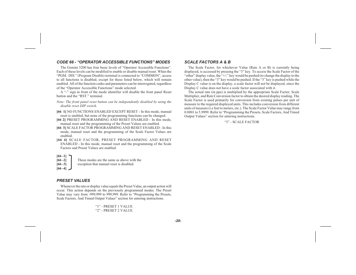 Red Lion GEMINI 52 User Manual | Page 22 / 64