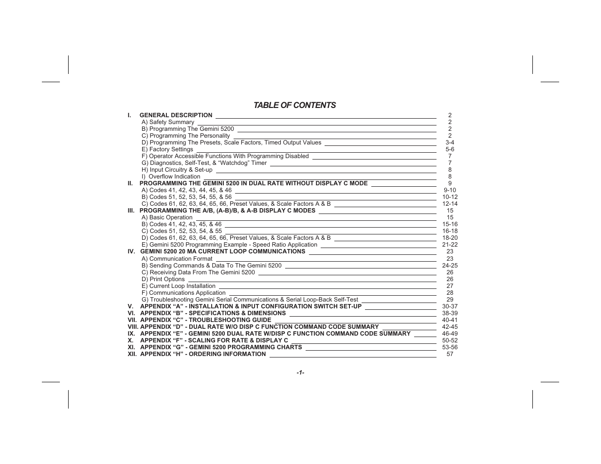 Red Lion GEMINI 52 User Manual | Page 3 / 64