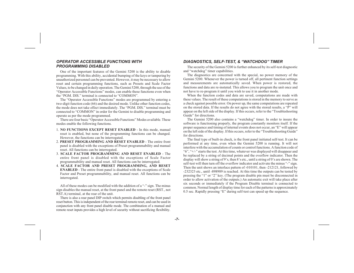 Red Lion GEMINI 52 User Manual | Page 9 / 64