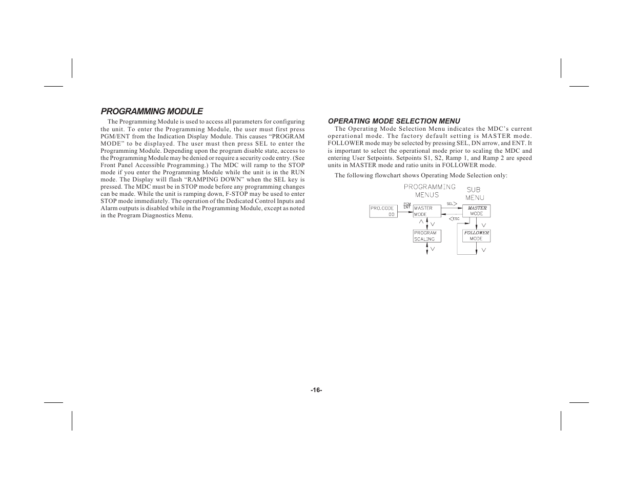 Programming module | Red Lion MDC User Manual | Page 18 / 51