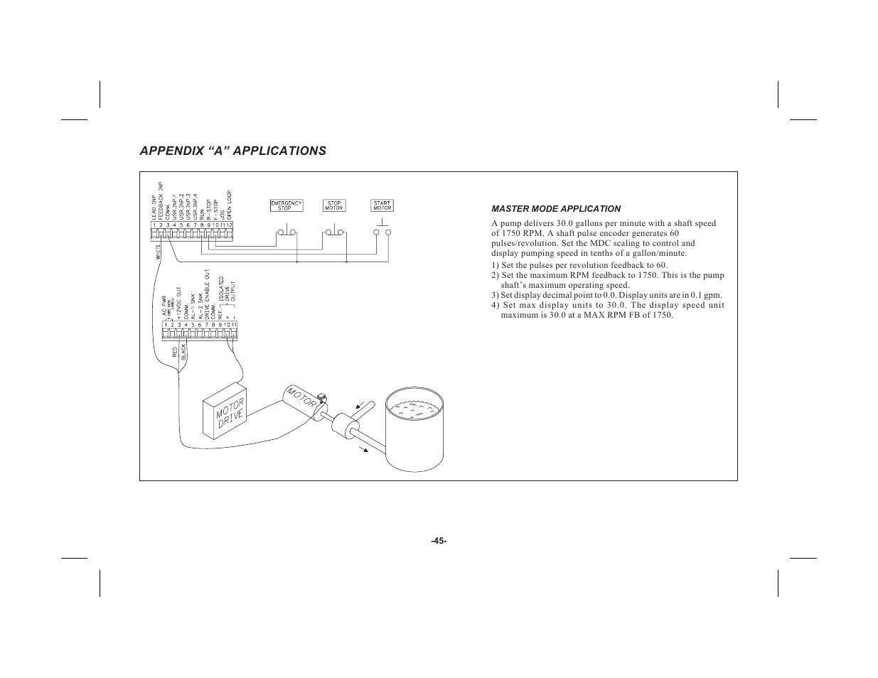 Appendix “a” applications | Red Lion MDC User Manual | Page 47 / 51