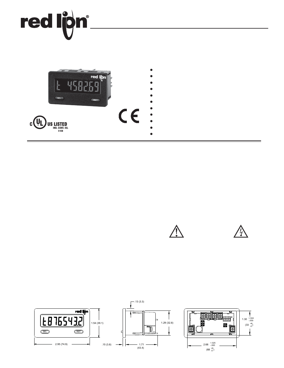 Red Lion CUB5T User Manual | 16 pages