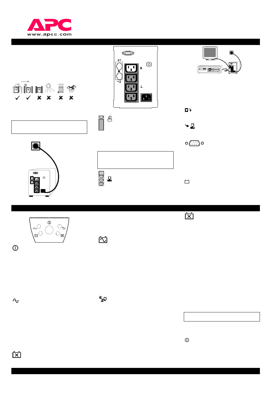 American Power Conversion 620 User Manual | 3 pages