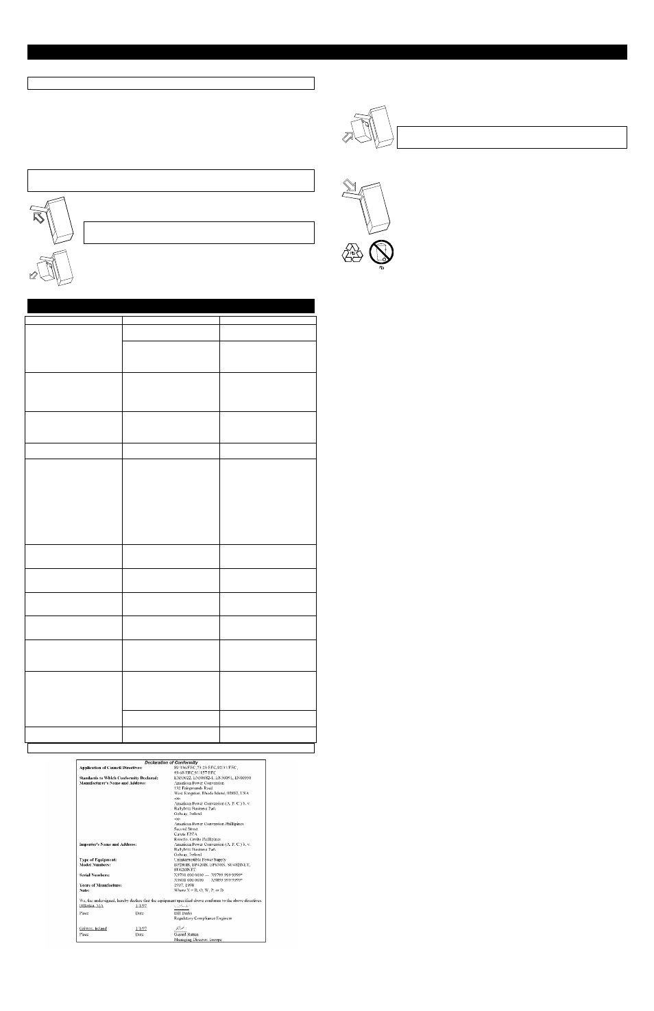 Replacing the battery, Troubleshooting | American Power Conversion 620 User Manual | Page 2 / 3