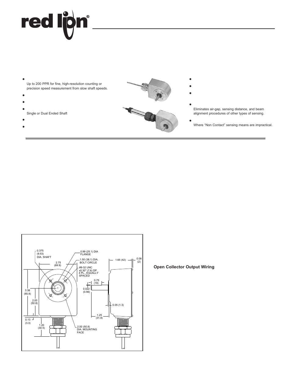 Red Lion ZCG - STANDARD DUTY, SINGLE User Manual | 4 pages