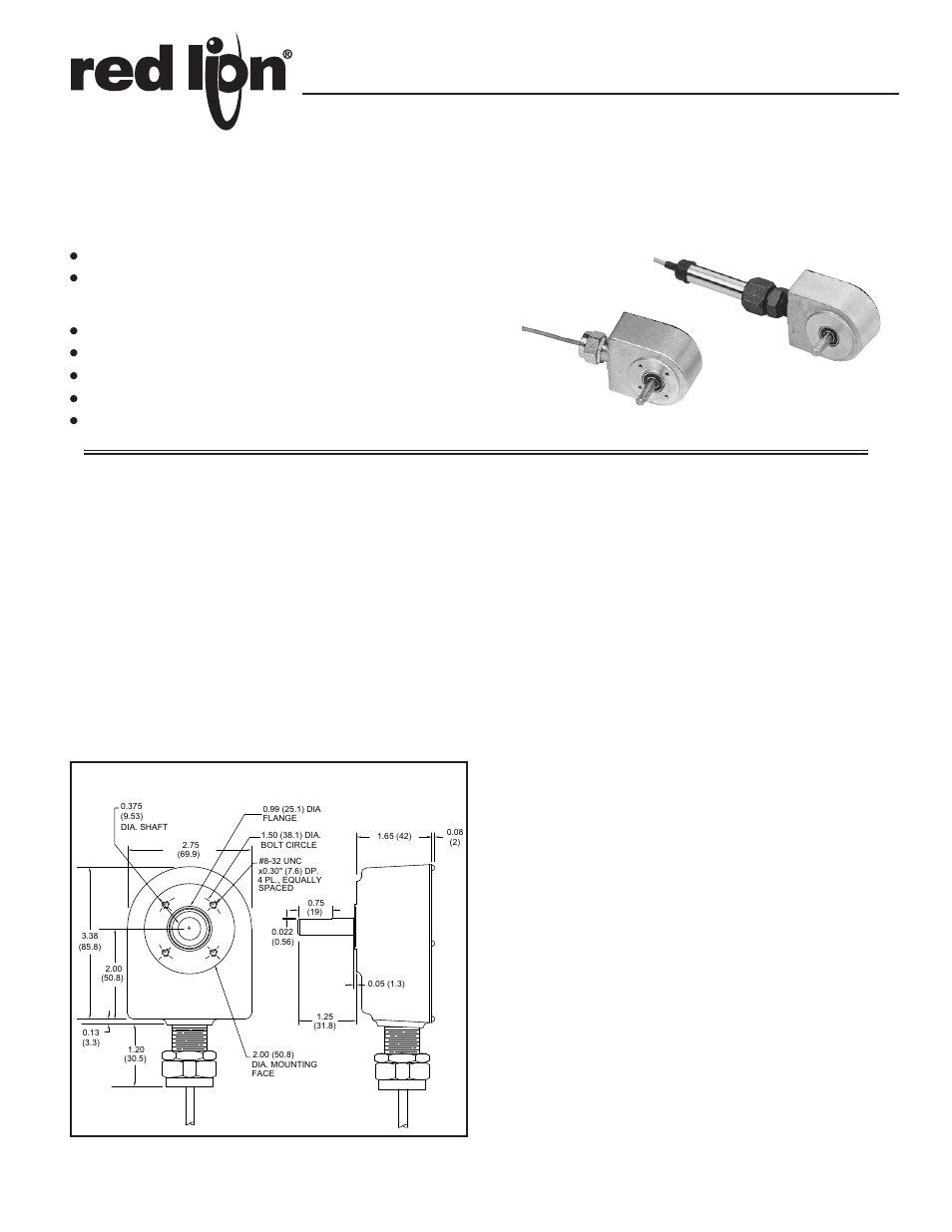 Red Lion ZCH - STANDARD DUTY, QUAD User Manual | 4 pages