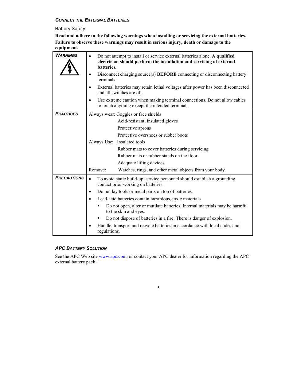 American Power Conversion 8000 VA User Manual | Page 7 / 21