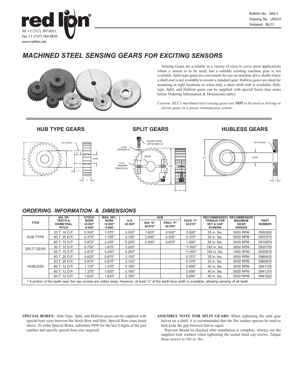 Red Lion GEARS User Manual | 2 pages