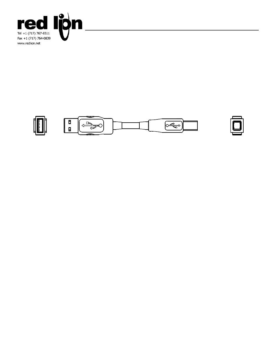 Red Lion CUB5USB (USB) User Manual | 1 page