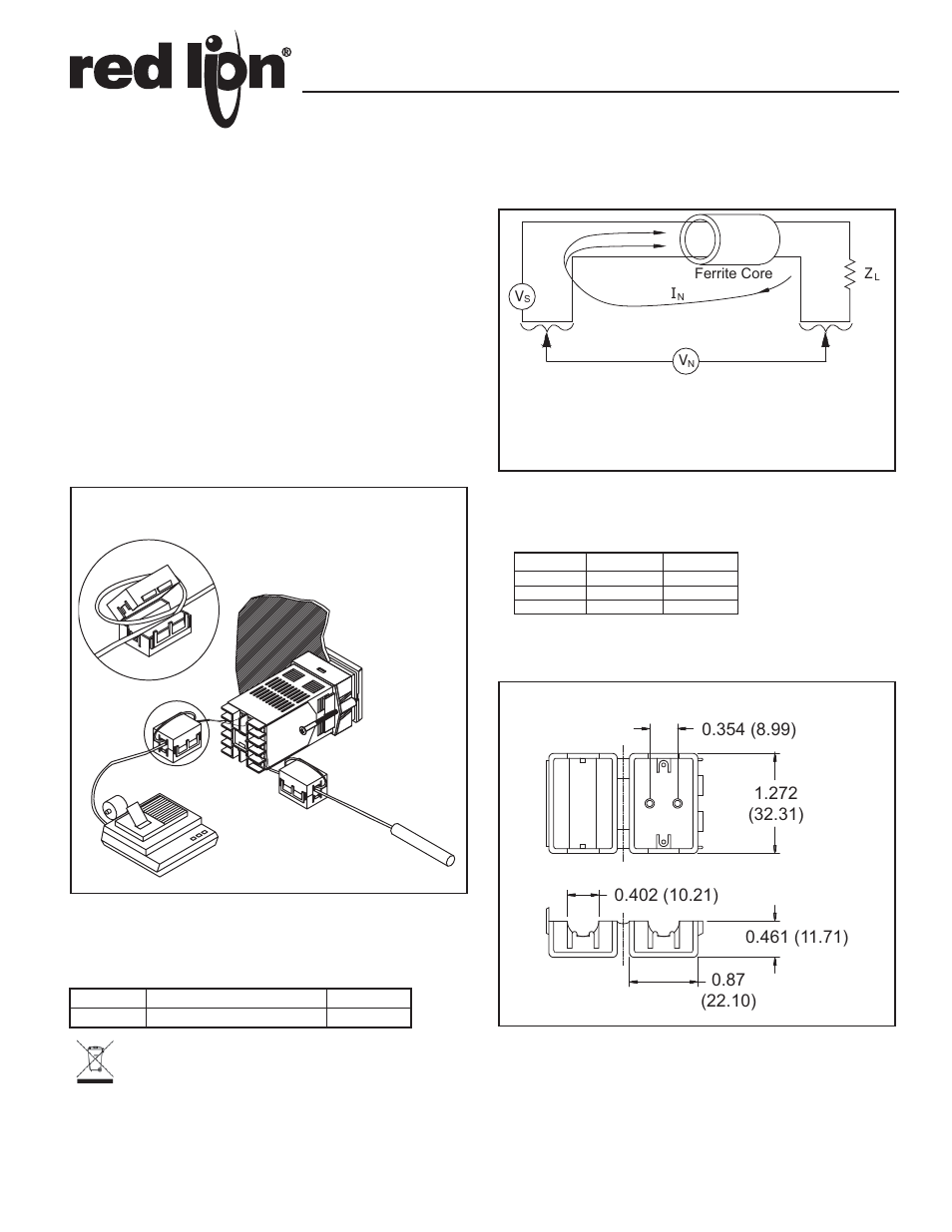 Red Lion FCOR User Manual | 1 page