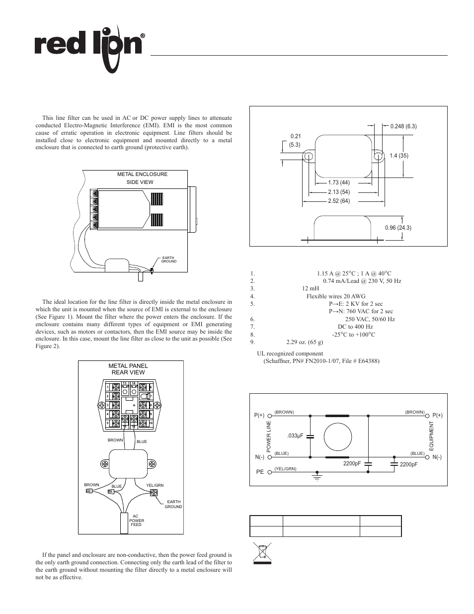 Red Lion LFIL User Manual | 1 page