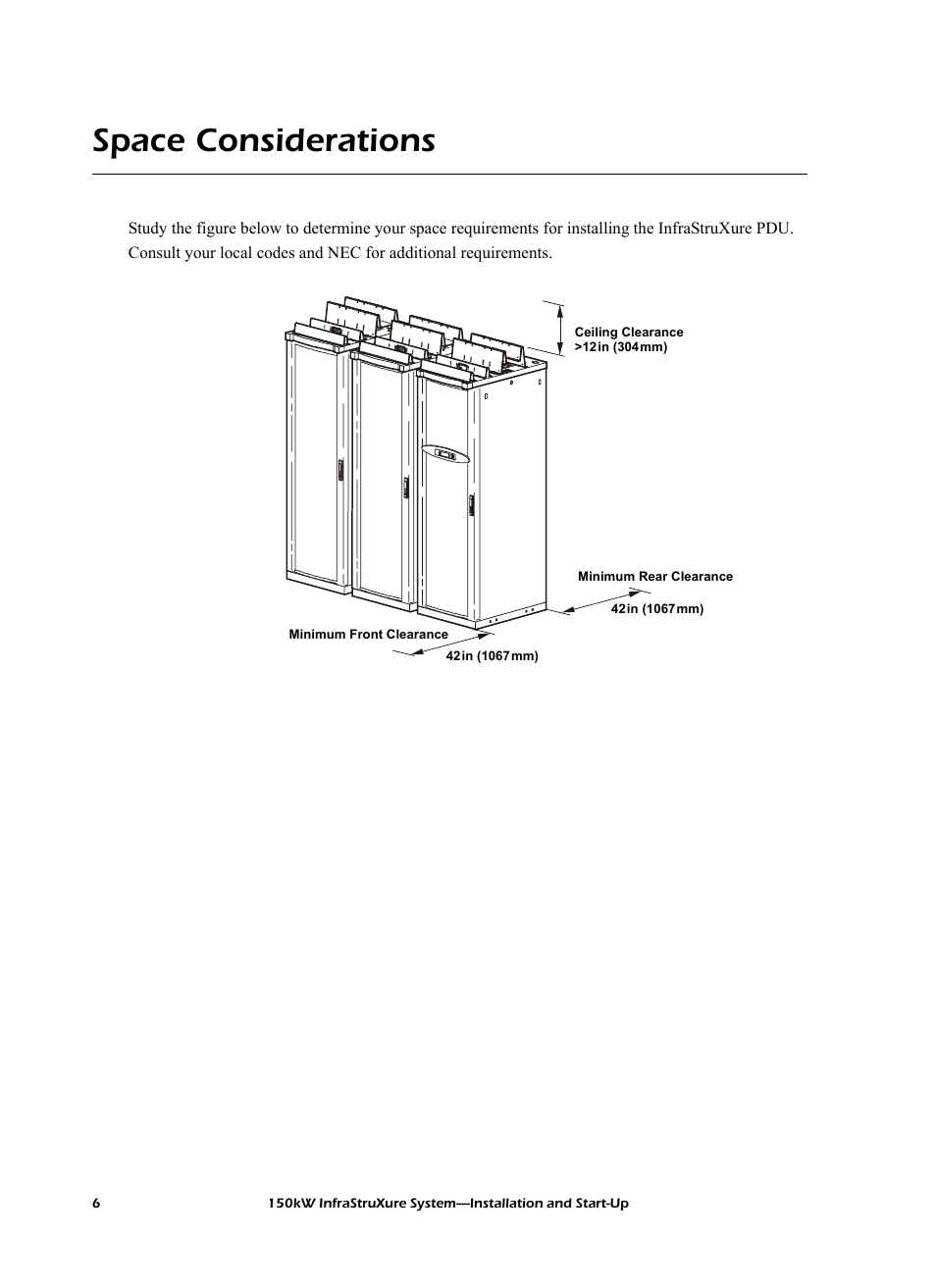 Space considerations | American Power Conversion PDU User Manual | Page 14 / 54