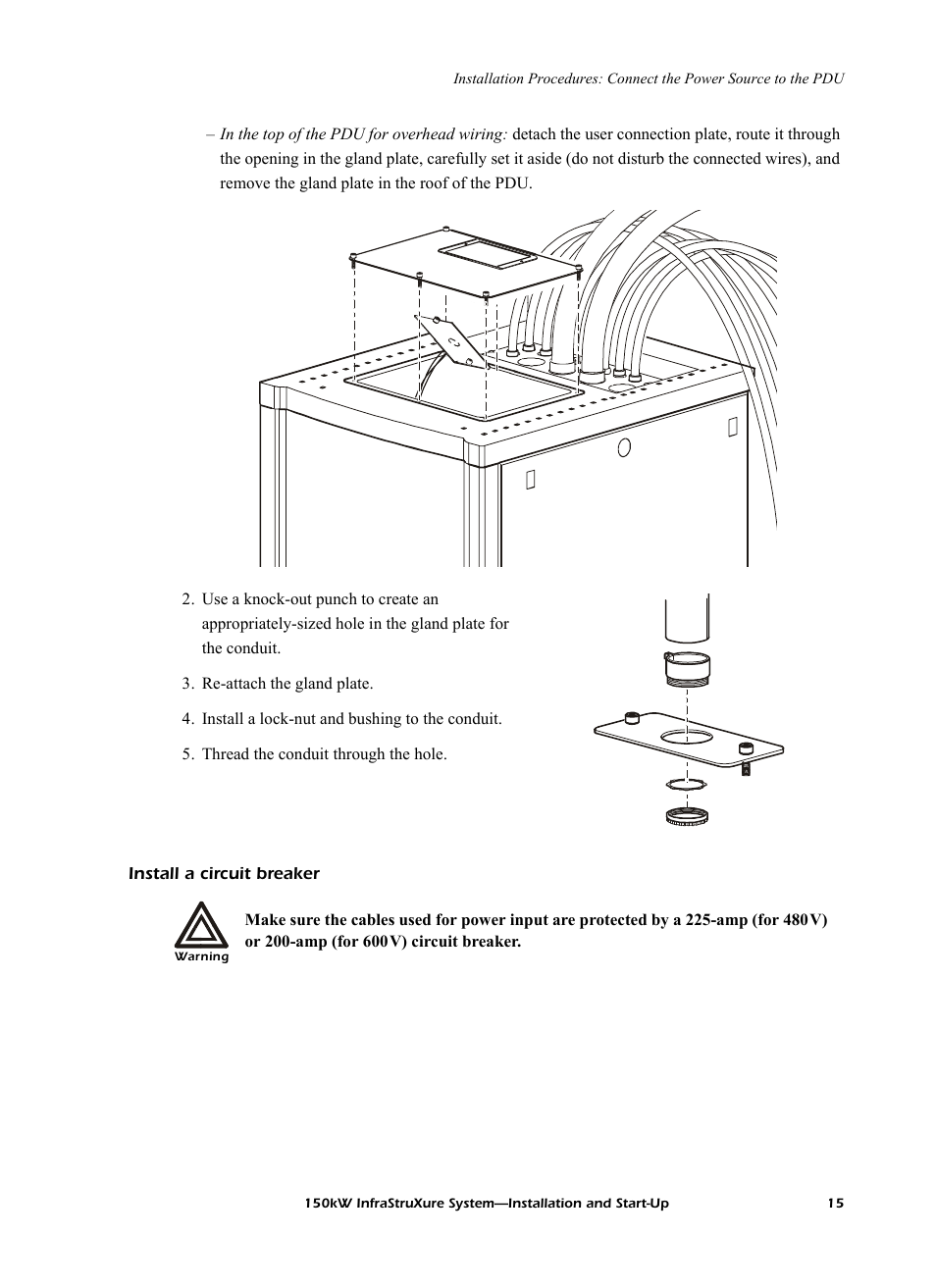 Install a circuit breaker | American Power Conversion PDU User Manual | Page 23 / 54